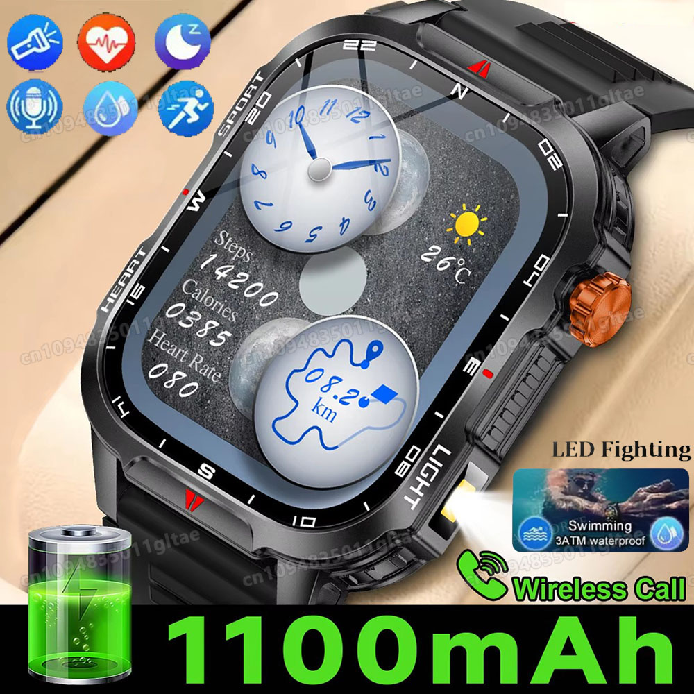 Smartwatch X12 - Military Outdoor Smart Watch Men’s GPS
