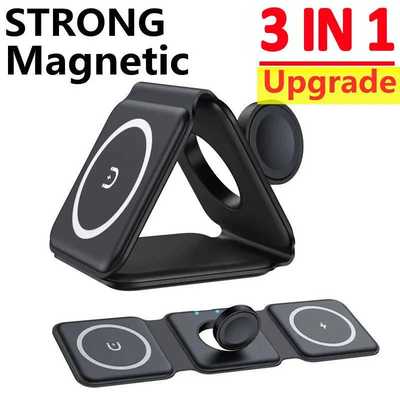 Smartwatch X12 - New 3in1 Foldable Wireless Charger Pad