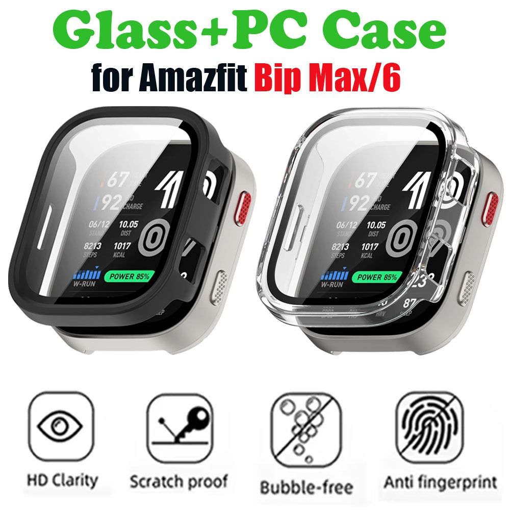 Amazfit Smartwatch Accessories - Glass+Case for Amazfit Bip Max Screen