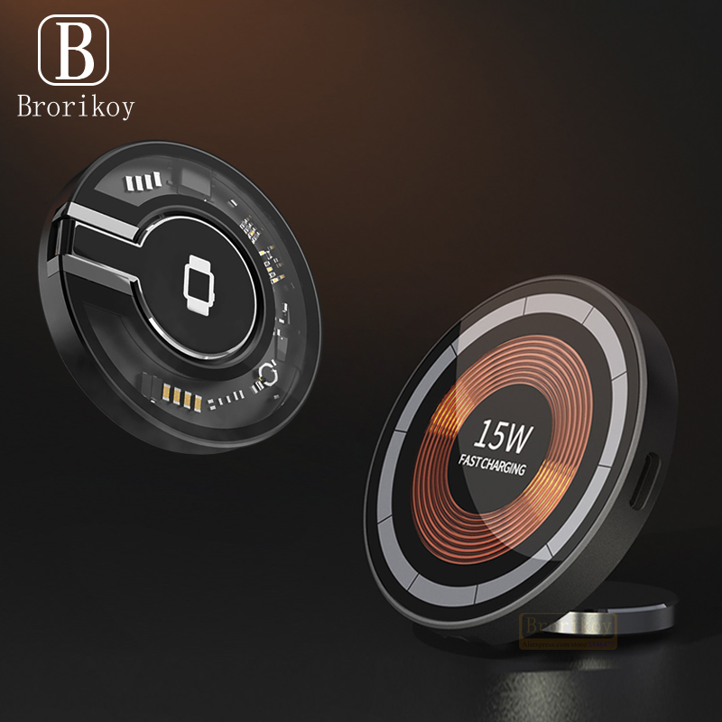 2 in 1 Desktop 15W Magnetic Wi - Smartwatch X12 评论和价格