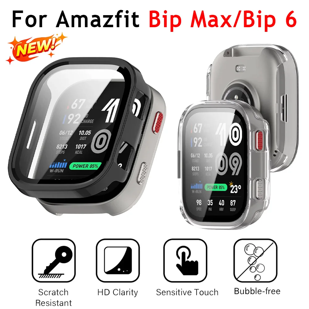 HD Glass+Hard PC Case for Amaz - Amazfit Smartwatch Accessories 评论和价格