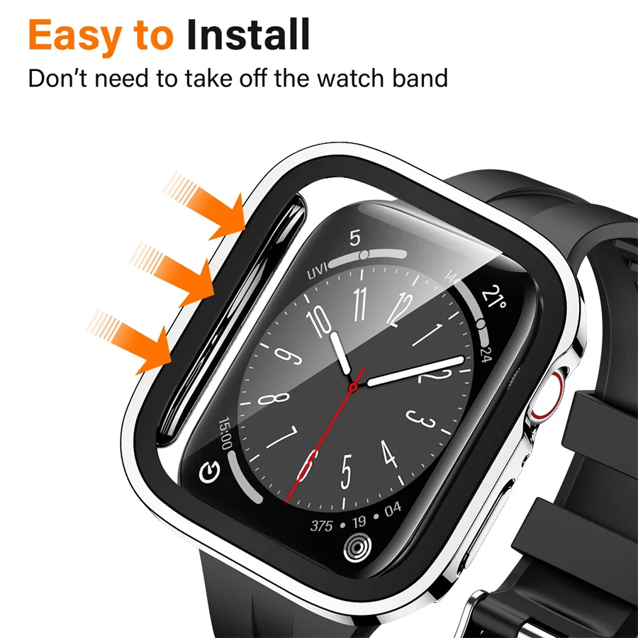 Glass+cover For Apple Watch ca - Garmin Smartwatch Accessories 评论和价格