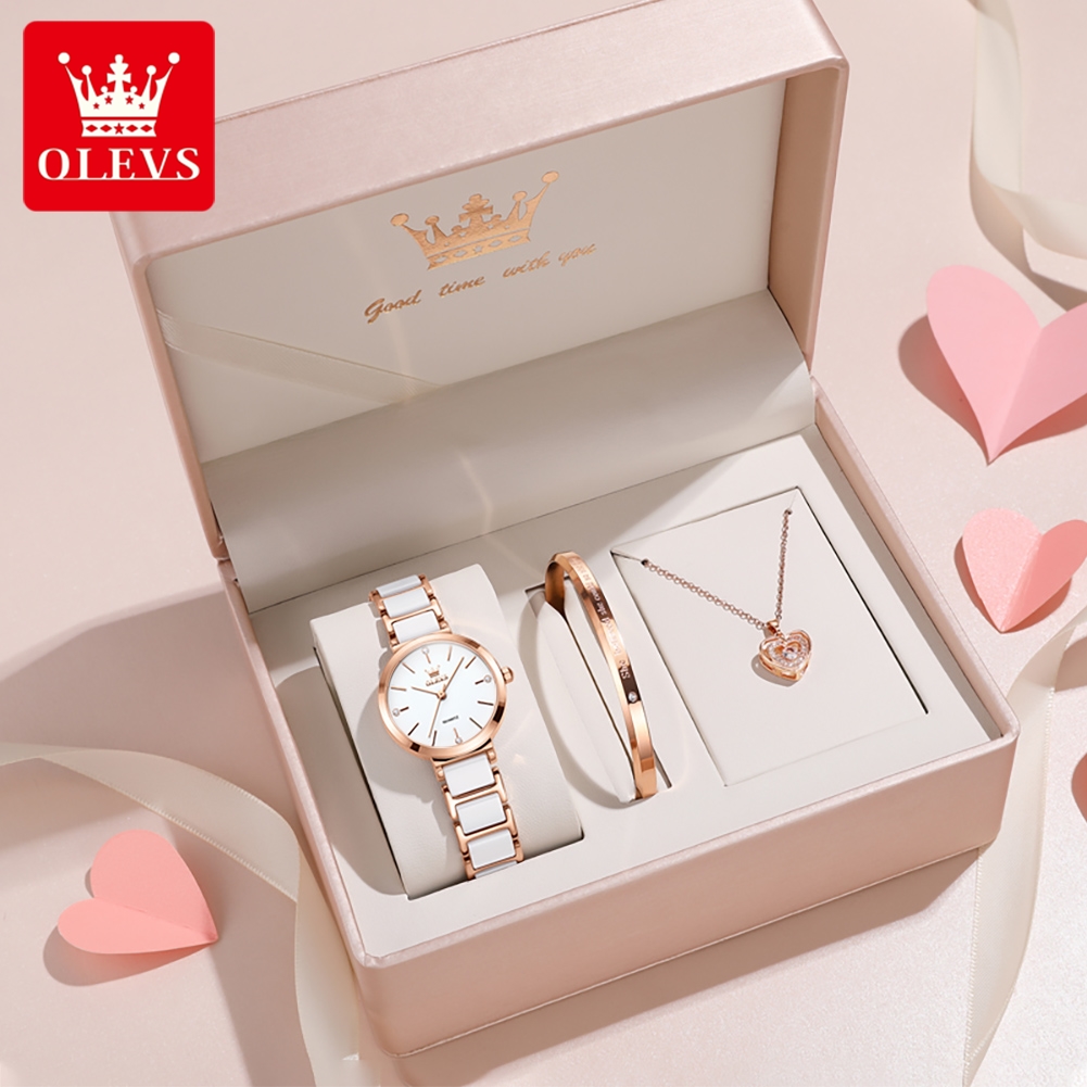 OLEVS Women Watch 5877 Luxury  - Accessories With Watch 评论和价格