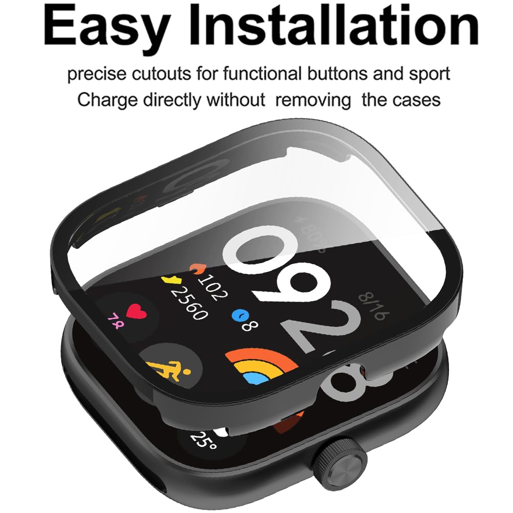 Tempered Glass+Case For Xiaomi - Xiaomi Smartwatch Accessories 评论和价格