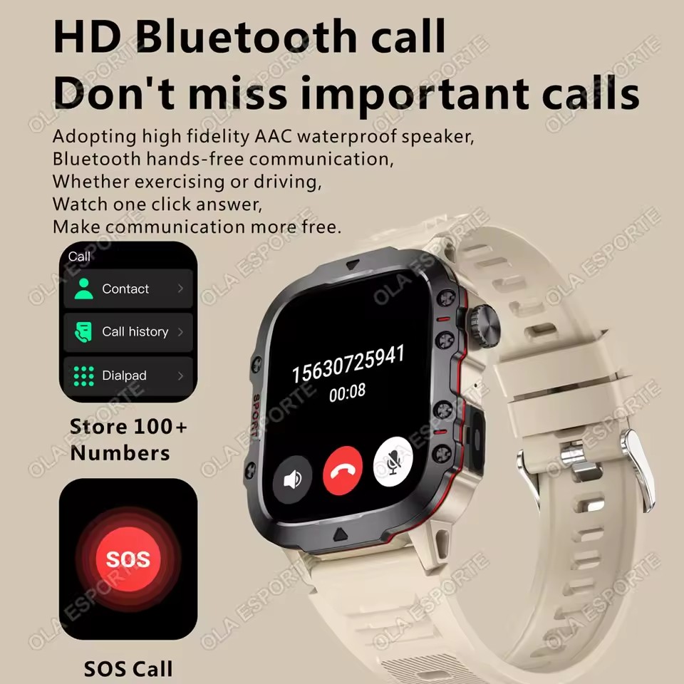 2026 New Military Smart Watch  - Smartwatch X12 评论和价格