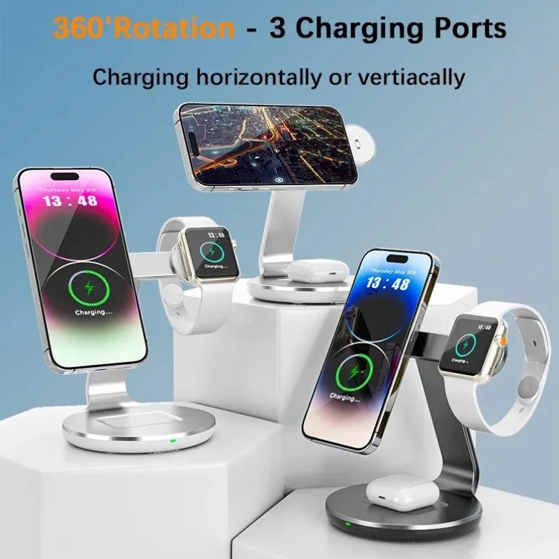 3 in 1 Wireless Charger Stand  - Wireless Charger Watch 评论和价格