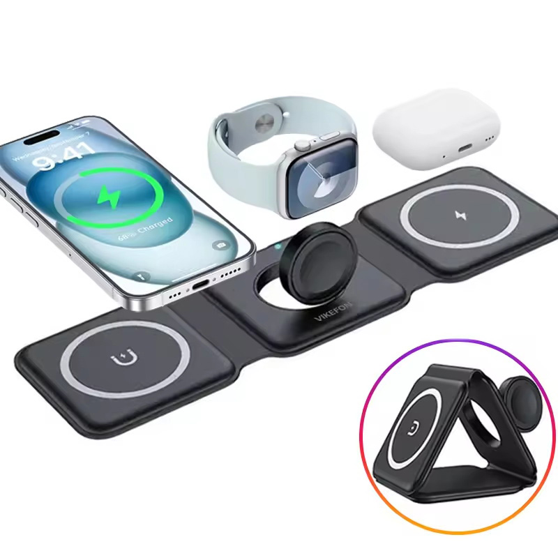3-in-1 Magnetic Folding Wirele - Wireless Charger Watch 评论和价格