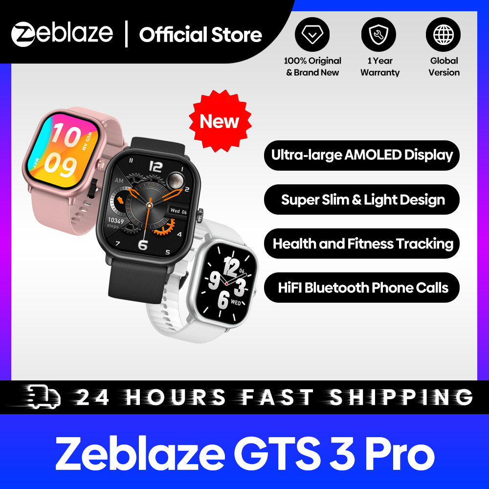 New Zeblaze GTS 3 Pro Voice Ca - Smartwatch Face 评论和价格