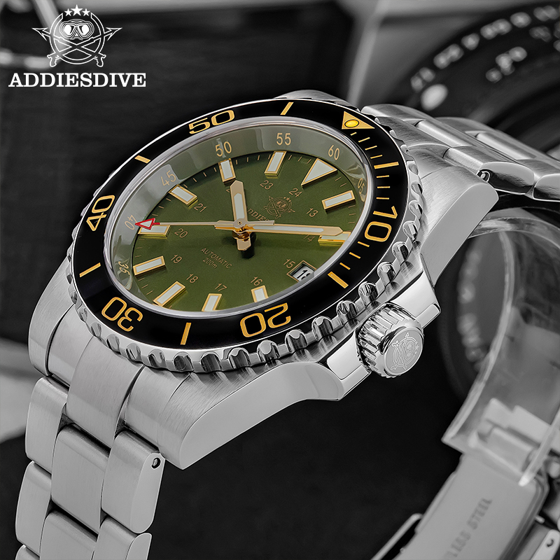 ADDIESDIVE Men's Watch 8215 Me - Accessories With Watch 评论和价格
