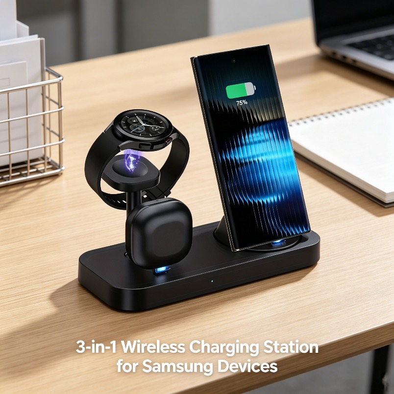 3 in 1 Wireless Charger Dual C - Wireless Charger Watch 评论和价格